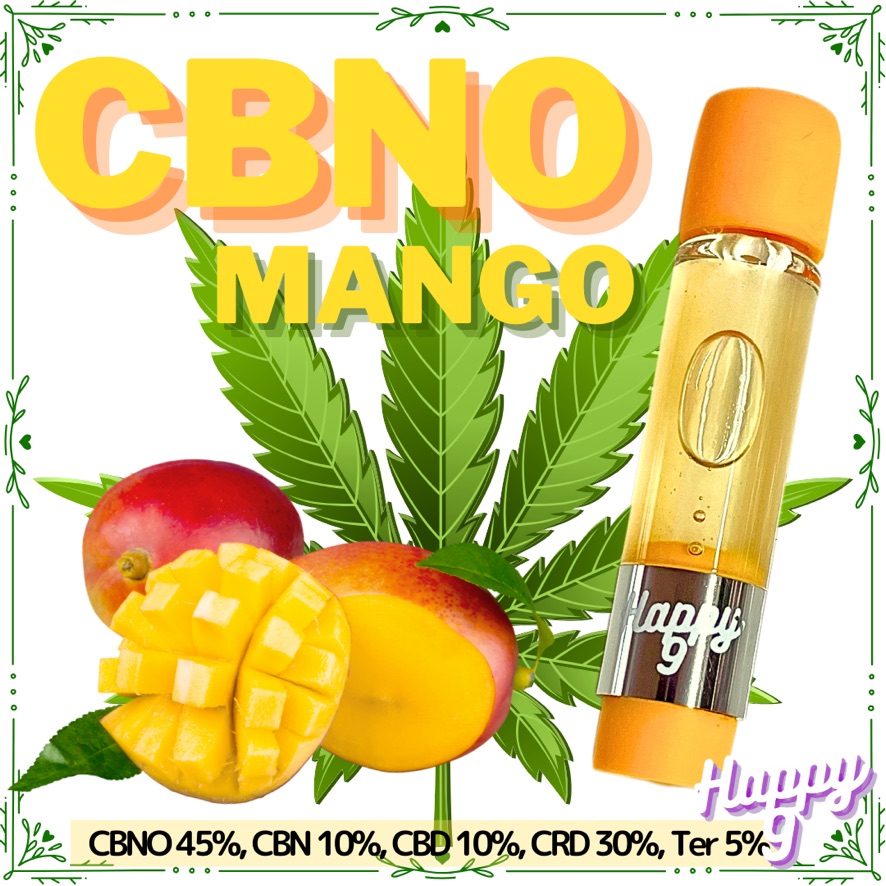 CBNOリキッド『Mango / マンゴー』 1ml　CBNO 45%, CBN 10%, CBD 10%, CRD 30%, Ter 5%