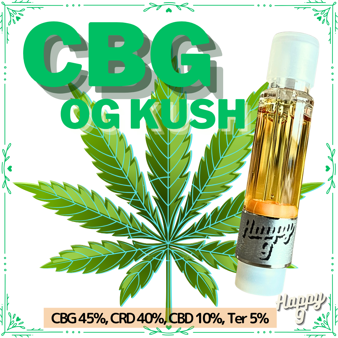 CBGリキッド 『 OG KUSH』 1ml CBG45%, CRD40%, CBD10%, Ter5%